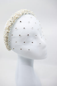 Blanca Pearl Crown with Pearl or Crystal Veil